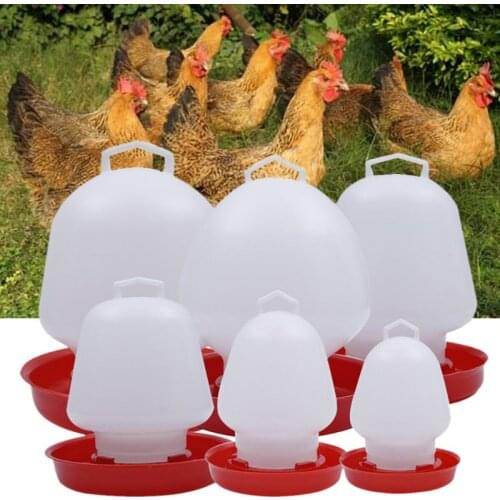 Round Bubble Chicken Drinking Fountain Device Hanging Cup Waterer Bowl Pet Poultry Water Drinker Household Pet Feeding Utensils