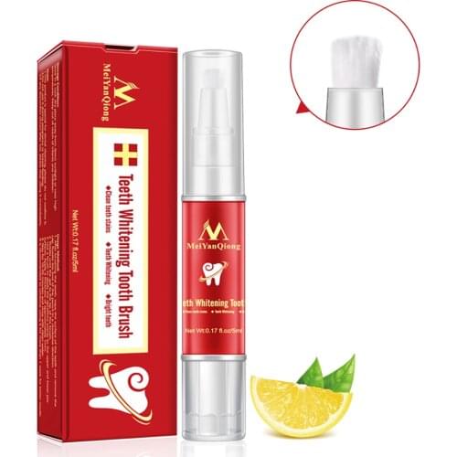 MeiYanQiong Teeth Whitening Tooth Brush Essence Oral Hygiene Cleaning Serum Removes Plaque Stains Tooth Bleaching Dental