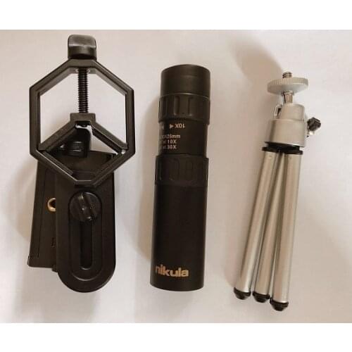 Original binoculars Nikula 10-30x25 Zoom Monocular high quality Telescope Pocket Binoculo Hunting Optical Prism Scope no tripod