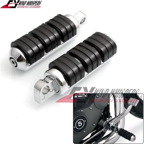 Motorcycle rubber aluminum Foot pegs For Harley Dyna Softail Sportster XL 1200 883 V-rod Electra Glide Road King FLHX Touring
