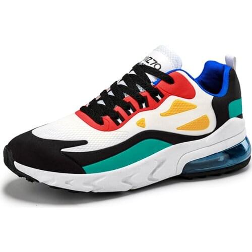 Mens running shoes light air cushion sneakers comfortable and breathable large size 47 mesh summer outdoor sports casual shoes