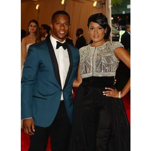 Groomsmen New Arrival Groom Tuxedos One Button Men Suits Shawl Black Lapel Best Man 2 pieces Suit ( Jacket+Pants+Tie ) C569