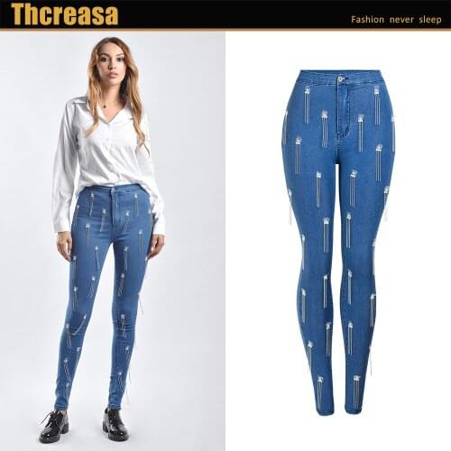 New fashion slim beaded tassel elastic leggings