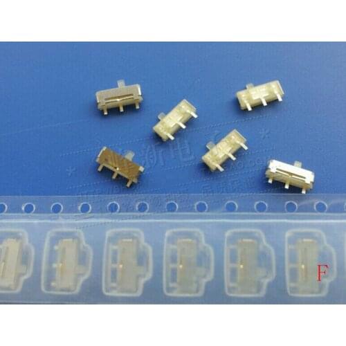 Original new 100% wave side dial toggle switch 2.5*7 patch 3pin 2gear mini sliding switch small toggle JSC1210-0111