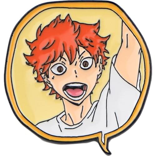 PF122 Dongmanli Anime volleyball Figures Enamel Pins Badge Brooch Backpack Bag Collar Lapel Decoration Jewelry Gifts for Friends