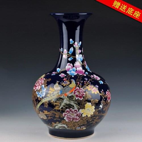 Landing large new Chinese style household flower arrangement sitting room adornment TV ark furnishing articles