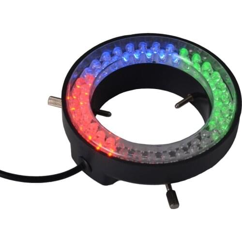 Adjustable 60 LED Ring Light 4 color illuminator Lamp For Industry Microscope Digital Camera Magnifier with AC Power Adapter