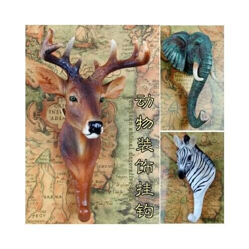 Cutting dies stickers halloween wedding Decorative mural wall hanging hook European clothing store retro Deer Animal entrance