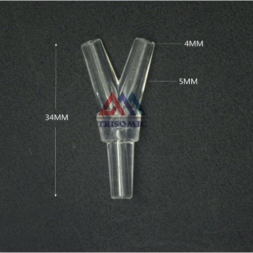 4mm Y tpye equant Connector Equal Tube Joiner Material GPPS Plastic Fitting Fish Tank Airline Aquarium