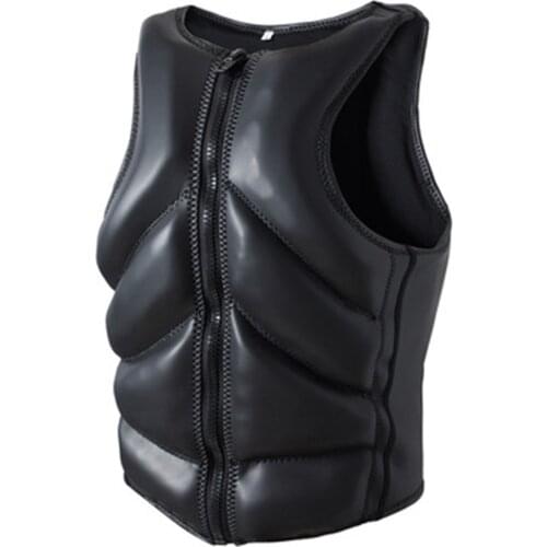 Adult Life Jacket Neoprene Smooth Skin Safety Life Jacket Water Sports Water Skiing Swimming Fishing Kayaking Safety Vest New