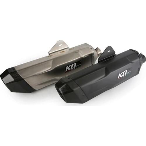 Universal 38-51mm Exhaust Pipe Motorcycle 540mm Mufflers with Removable DB Killer Escape Carbon Fiber Tips for R1250 Z800 ZX10R