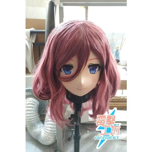 X-KM233)Quality Handmade Female/Girl Resin Japanese Cartoon Character Animego Cosplay Kigurumi Mask Crossdresser