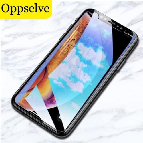 Oppselve 9D Protective Glass For iPhone X Screen Protector iPhone 11 12 Pro 8 Xr X Xs Max Tempered Glass on iPhone X 6 6sPlus
