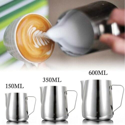 150/350/600ml Stainless Steel Milk Jugs Craft Cup Coffee Latte Frothing Art Jug Pitcher Mug DIY Tool