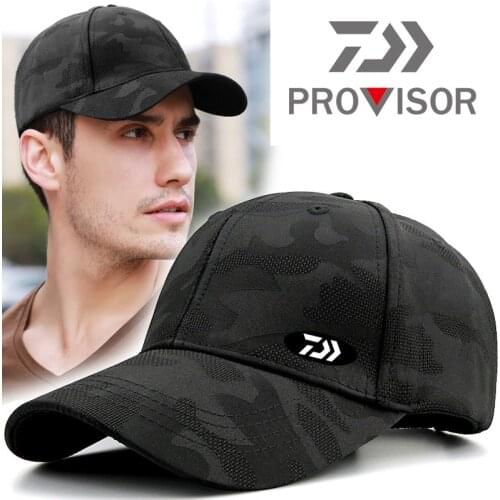 2021 DAIWA Mens Outdoor Fishing Hat Quick-drying Sun Hat Summer Mountaineering Breathable Camouflage Hat Sports Sun Hat
