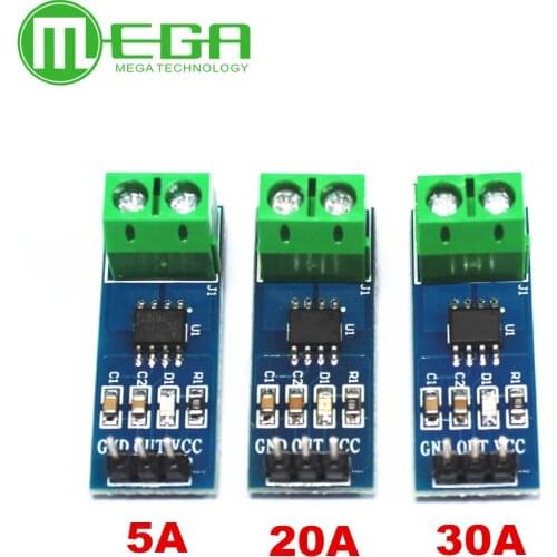 5PCS 5A 20A 30A Range ACS712 ACS712T ACS712TELC-30A Module Current Sensor Module