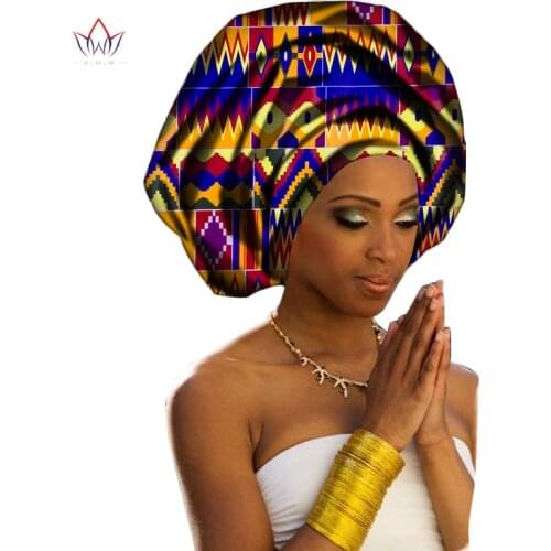 New Fashion African Headwraps For Women Sweet Head Scarf For Lady Hight Quality Cotton African Women Headwraps WYC001