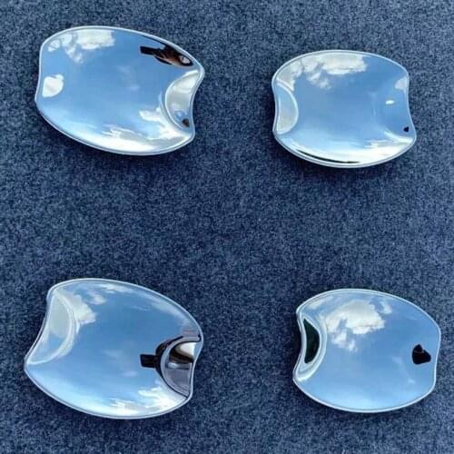 For 2020 2021 Honda FIT Accessories ABS Chrome Car Door Handle Bowl Side Door Bowl Protector Trim Sticker Exterior Car Styling