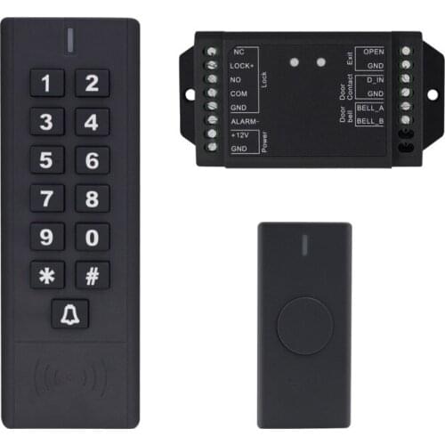 Wireless 125KHz RFID Access Control Keypad Device kit Rainproof Cover EM Card Reader For Door Access Control System Lock