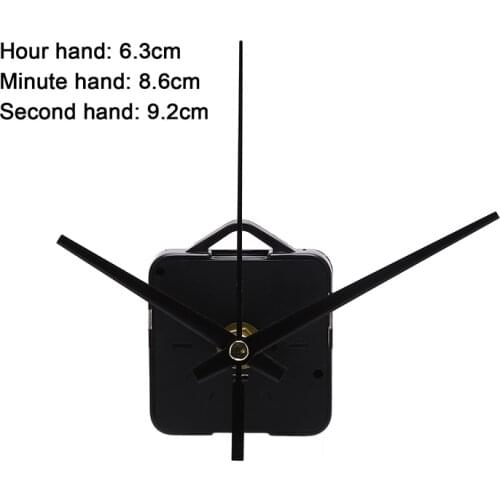 Silent Wall Clock Mechanism Mute Quartz DIY Wall Clock Movement Machine Silver Hands Repair Kit Tool Replace Set Accessories