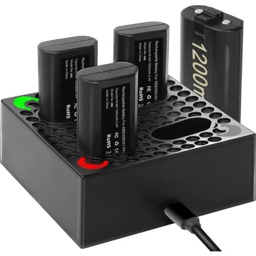 Controller Battery Pack Rechargeable Battery Pack,2000 Charge Cycle Compatible with X-box One/X-box One X/X-box One S