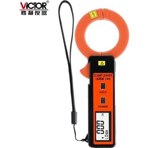 VICTOR VC140 Digital Clamp Current Meter Leakage Detector High Sensitivity Data Logging Ammeter Multitester Pocket Type