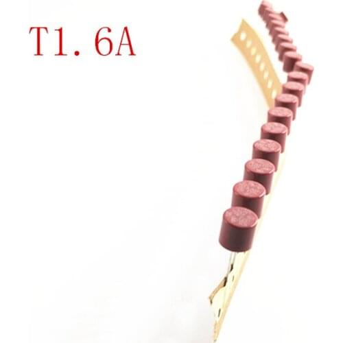 50pcs/lot Cylindrical Fuse 1.6A/250V 382 Cylindrical Plastic Fuse T1.6A For LCD TV Power Board Commonly Protection Circuit