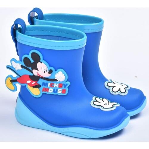 Disney childrens cartoon car Minnie Mickey princess boys and girls non-slip rain boots rain boots boots