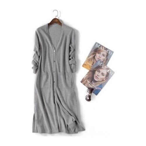 Long Cardigan Woman Sweater Women Plus Size 3XL Knitting Oversize Sweater Long Sleeve Autumn Tunic Top