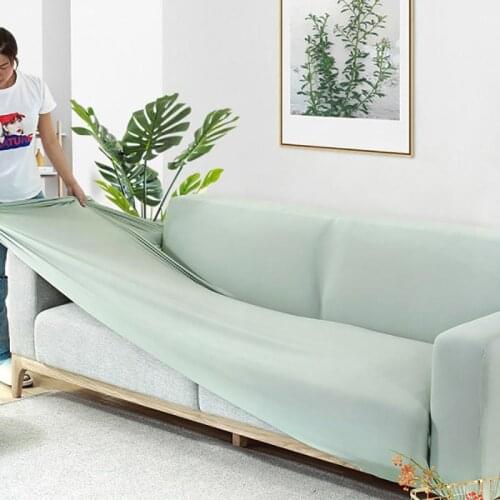 Elastic Sofa Cover Solid Color Couch Cover Single Couch Cover For Home 360 Sofa Covers For Living Room Double Corner Sofa Cover
