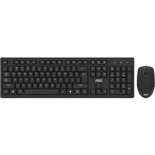 KM210 Wireless Mouse and Keyboard Set Intelligent Power Saving Suit for Home Computer Notebook