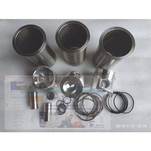 Set of pistons group for Jinma tractor with engine SL3105ABT2S, piston, pin, piston rings, liners, water sealings and circlips