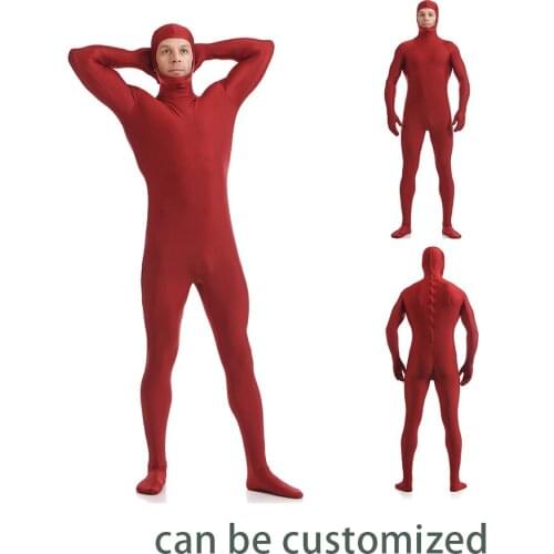Zentai suit Open Face Skin Suit Catsuit Halloween Costumes Adult Bodysuit Unisex unitard can be customized Stage unitard