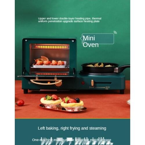 Mini multi-function four-in-one automatic small toaster toaster oven for home use bread machine maker