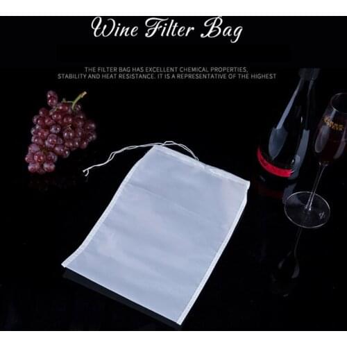 30x46cm Reusable Nylon Food Strainer Bags Fine Mesh Food Grade Soy Milk Wine Filter Bag for Milk Coffee 10pcs/lot