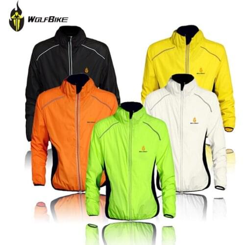 WOLFBIKE Bicycle Cycling Jersey Men Riding Breathable Jacket Cycle Clothing Bike Long Sleeve All season Wind Coat