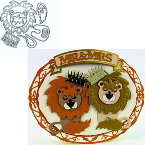 Lion Combination Set Head Body Five Senses Creative Metal Cutting Dies For DIY Scrapbooking Paper Cards Crafts Dies New 2019