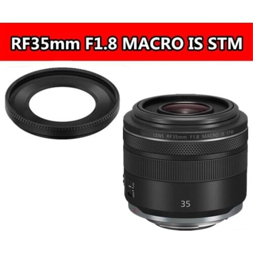 2021 New W52 Lens Hood for Canon- EOS R RP R5 R6 with RF 35mm f/1.8 Macro IS STM Lens Replaces Canon- EW-52 Cameras Accessories