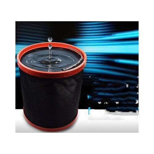 Portable large capacity outdoor camping fishing folding water bucket container car storage portable fishing tools