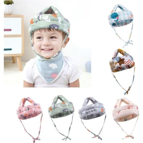 Baby Toddler Cap Anti-collision Protective Hat Baby Safety Helmet Soft Comfortable Head Security & Protection - Adjustab