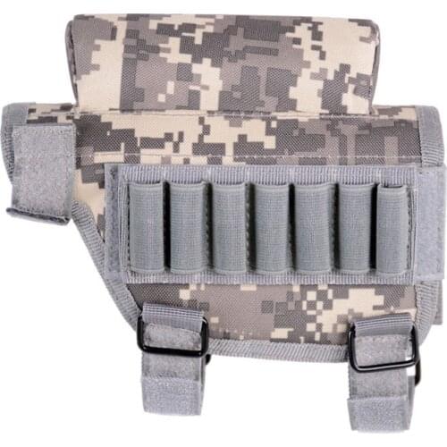 Tactical Bullet Bag Portable Adjustable military Butt Stock Rifle Cheek Rest Pouch Holder Pack Portable Gun bag Hunting