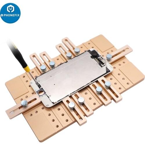 Universal Phone LCD Screen OCA Laminating Jig Holder Aluminium Alloy Positioning Clamp Mold For Cell phone LCD Screen Repair
