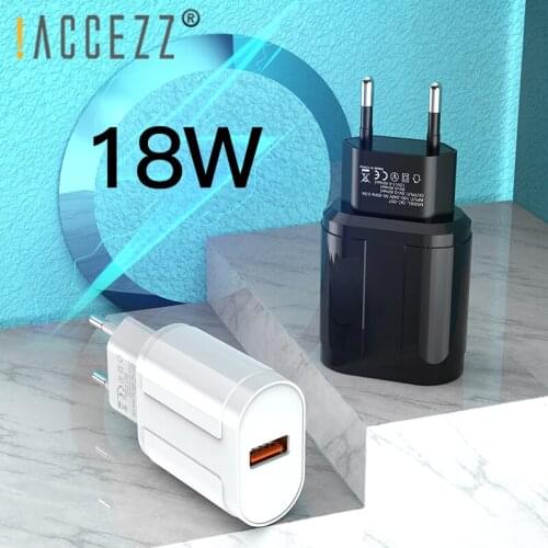 !ACCEZZ Quick Charging 3.0 USB Charger For iphone 8 Fast Charge For Samsung Huawei Universal Phone EU Plug Travel Power Adapter