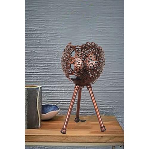 Venon Lighting Velatta Table Lamp Zuhal Sleeve Mosque Black Copper Patina