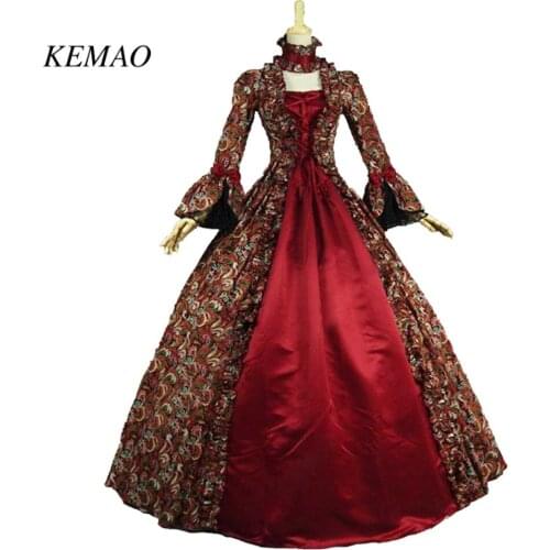 KEMAO Womens Victorian Rococo Dress Inspiration Maiden Costume 18th Century dress Renaissance dress ball gown