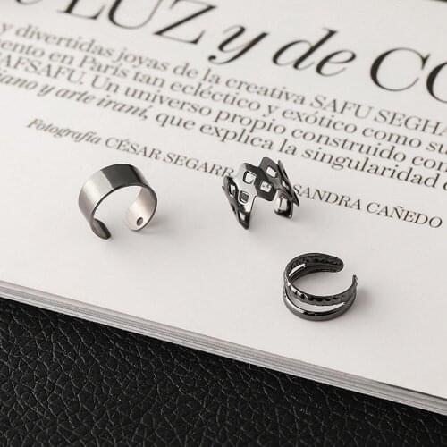 1set 2021 Fashion Gold Color Ear Cuffs Leaf Clip Earrings for Women Climbers No Piercing Fake Cartilage Earring Accessories