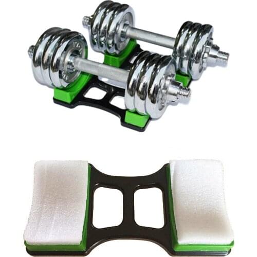 1Pair Fitness Dumbbell Bracket Mat Gym Dumbbell Stand Holder Home Weightlifting Training Floor Protection Brackets Accessories