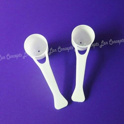 100pcs/lot 8 gram Plastic Scoop 8g 16ML PP Measuring Spoon - 96mmX30mmX35mm white Free shipping