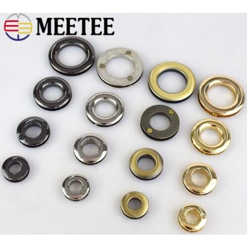4/8pcs Metal O D Ring Eyelets Screw Buckles For Bag Belt Strap Dog Chain Buckle Clasp Bags Accessories Leather Crafts AP361