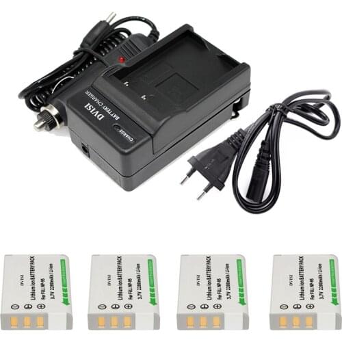 4Pcs 3.7V 2200mAh NP-95 NP 95 NP95 Battery + Charger for Fujifilm X30 X100 X100S X100T X-S1 F30 F31 F30fd F31fd 3D W1 Wholesale